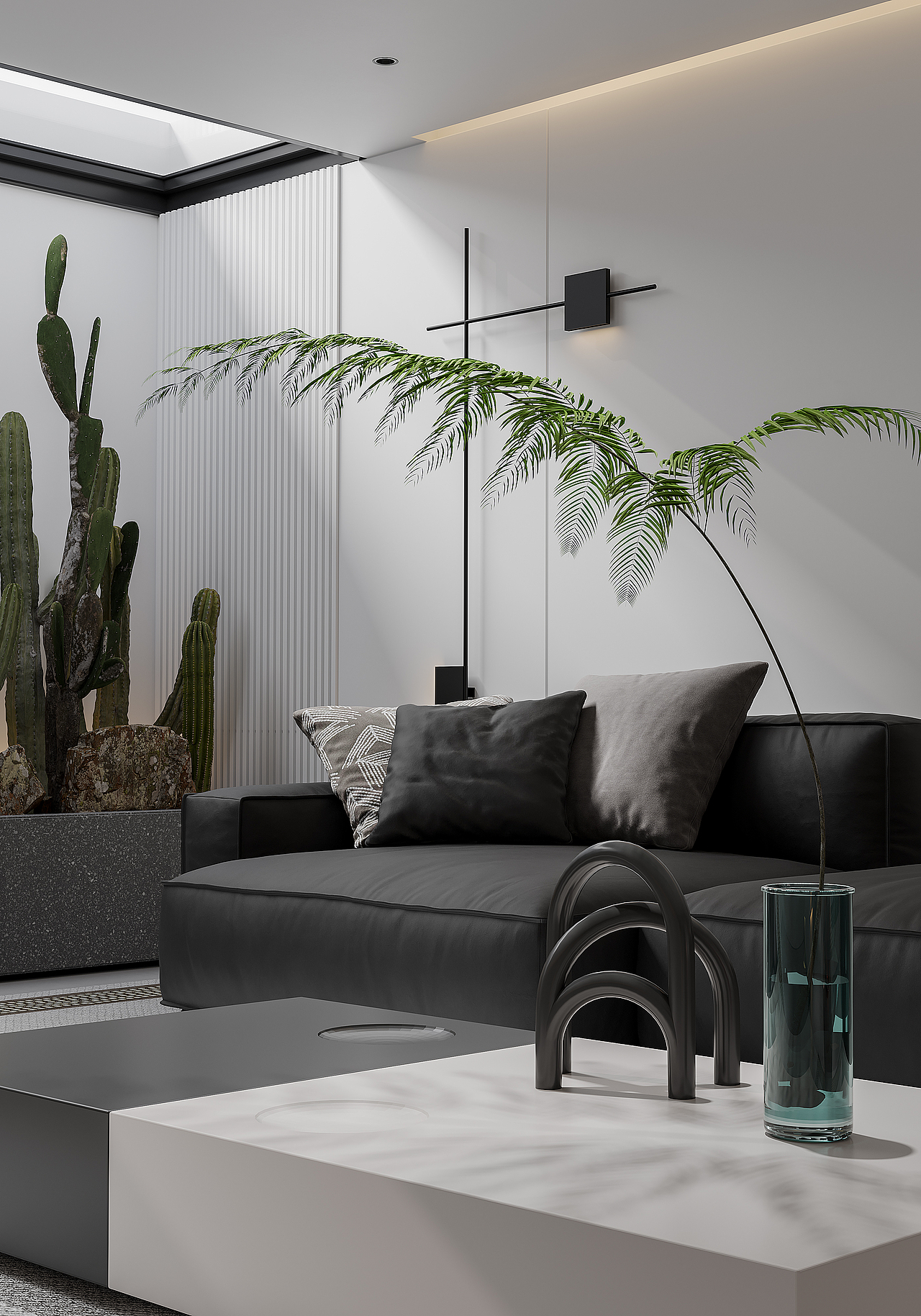 现代极简别墅案例（图ZMzYyMDcyMzQ4） - 家装设计 - 站酷设计师白龙马效果图杨芸原创素材 - 站酷ZCOOL