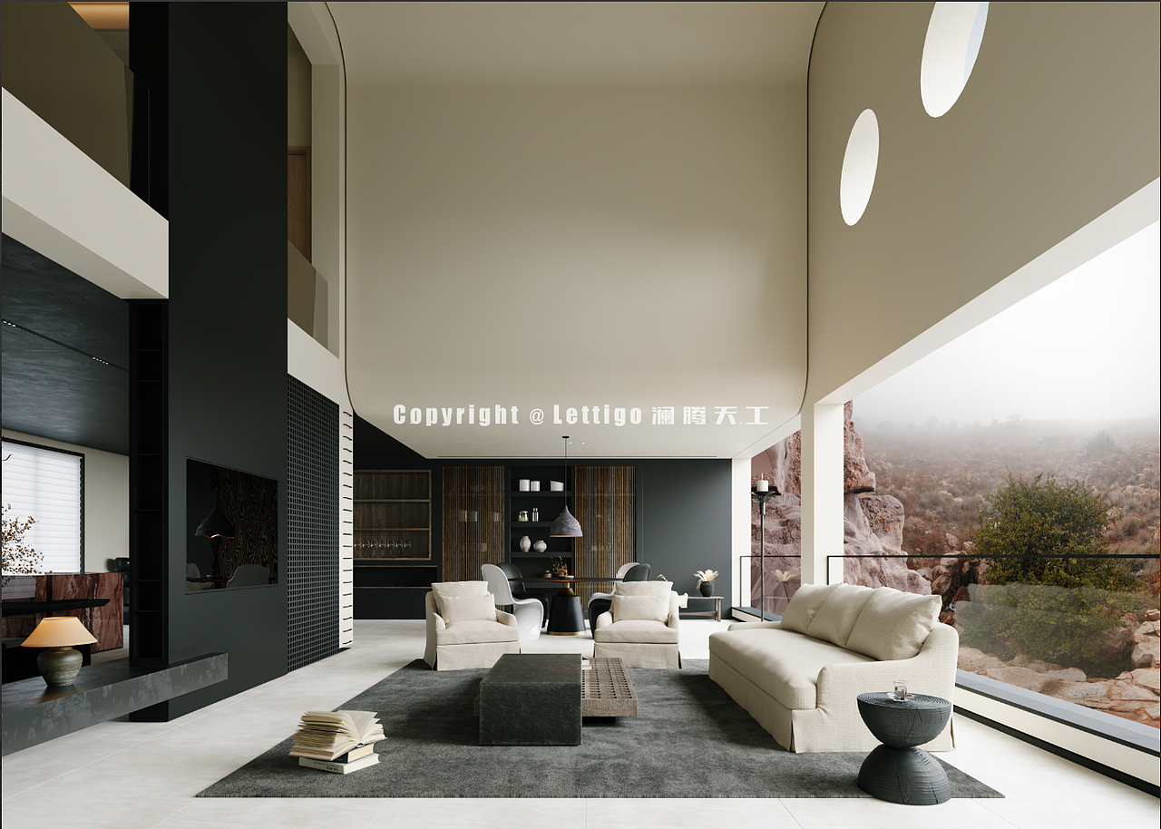 别墅-效果图案例（图ZMzU4MTY3MjQ0） - 家装设计 - 站酷设计师澜腾天工W原创素材 - 站酷ZCOOL