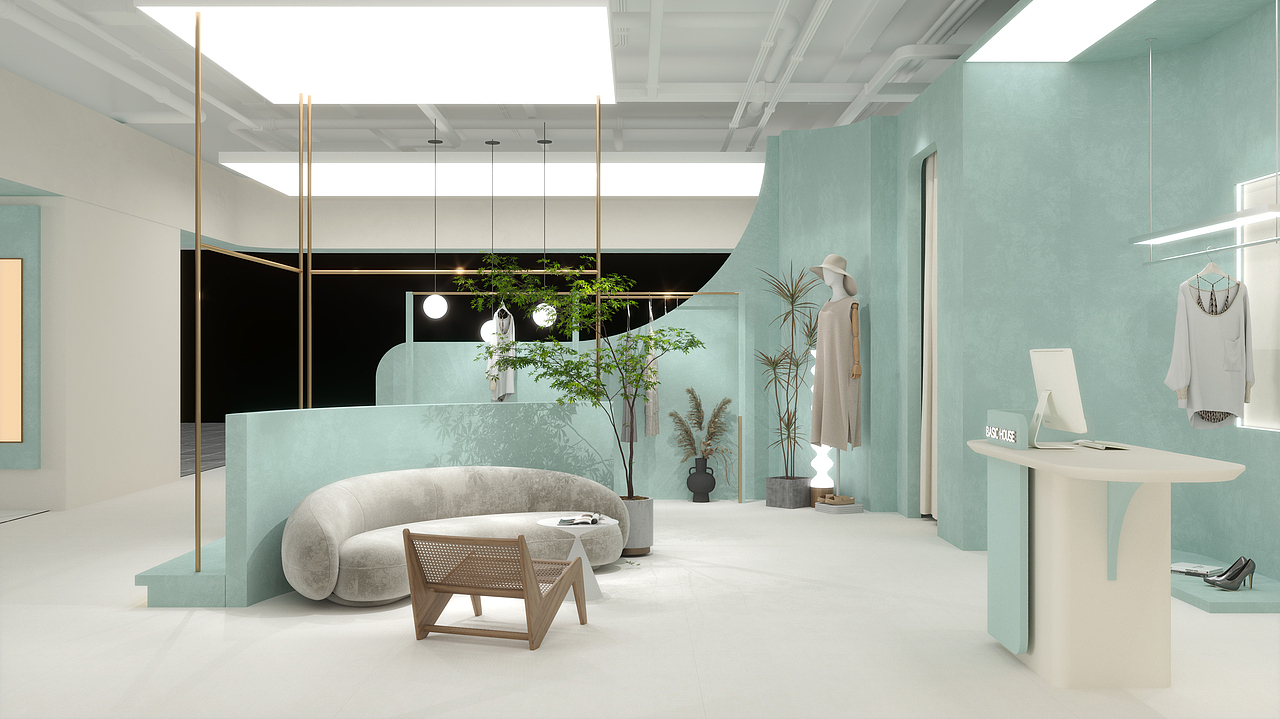 遥望·BASIC HOUSE丨直播间设计丨（图ZMzU2MjI4ODEy） - 展陈设计 - 站酷设计师爷傲奈我何丨原创素材 - 站酷ZCOOL