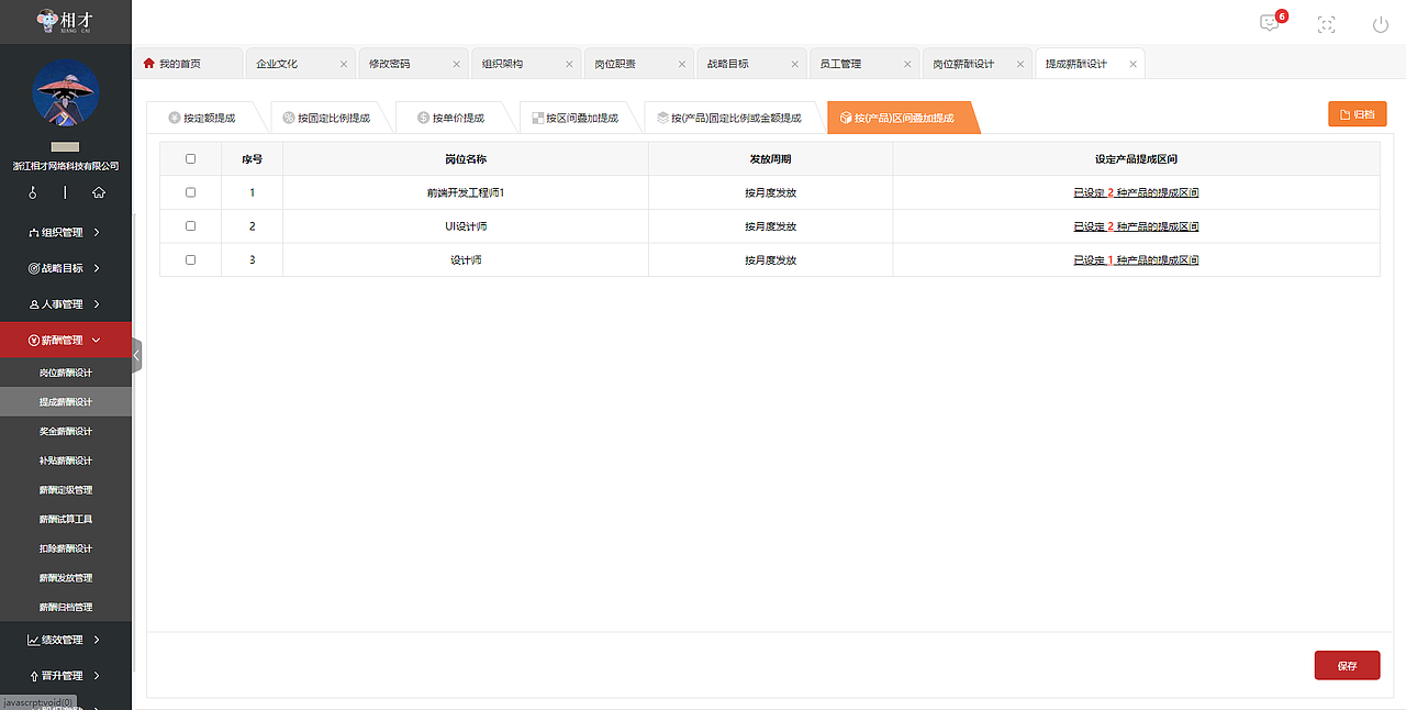 大型人事管理系统金融级别项目