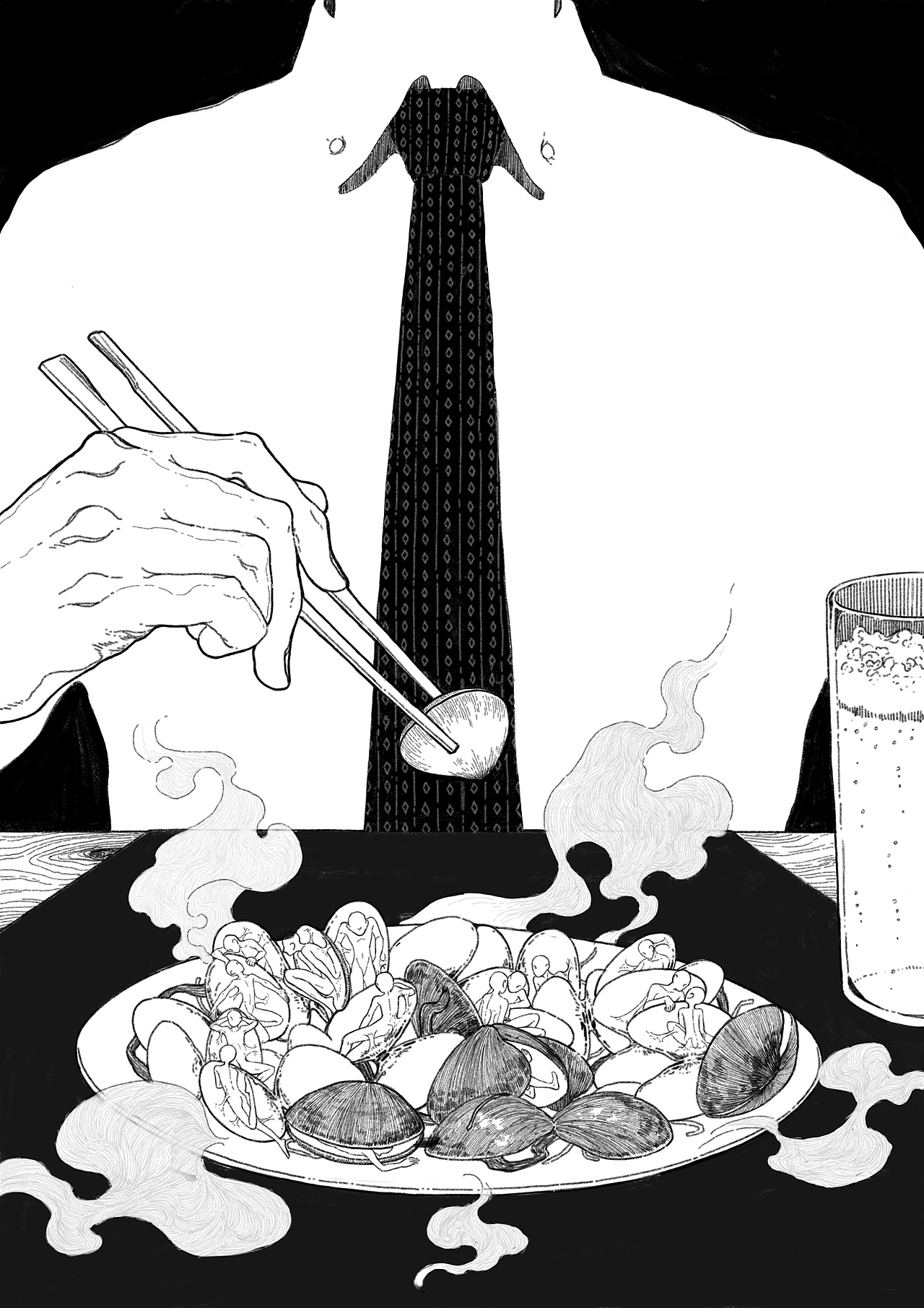 不能食（图ZMzEwNjMwNDE2） - 商业插画 - 站酷设计师夜暮招财原创素材 - 站酷ZCOOL