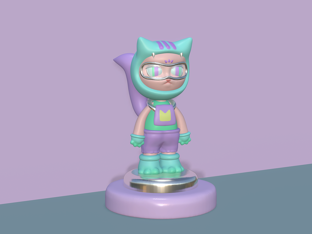 猫咪IP形象建模 NFT（图ZMzExMDk5NDc2） - 手办/模玩 - 站酷设计师月亮月亮越亮原创素材 - 站酷ZCOOL
