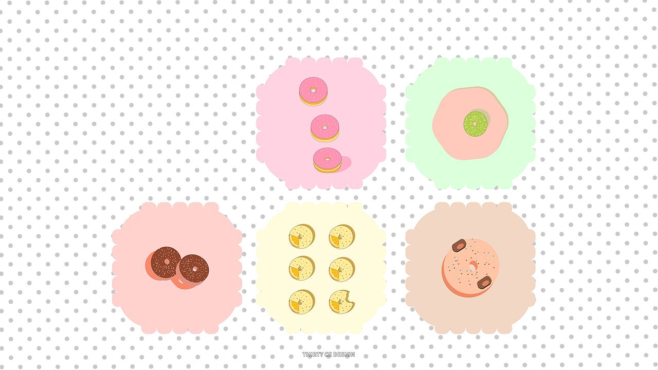 甜甜圈烘培店品牌插画（图ZMzM3NzAxMzQ4） - 创作习作 - 站酷设计师三十册原创素材 - 站酷ZCOOL