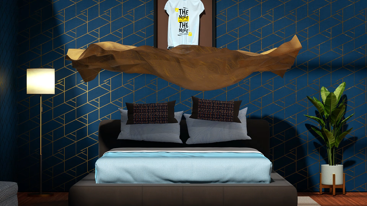 室内家具布料动画