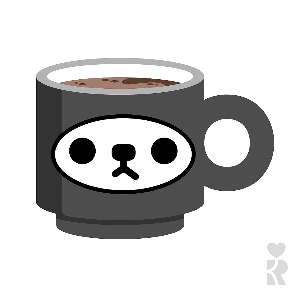 ROCOFE(裸咖啡)可爱高颜值咖啡杯马克杯