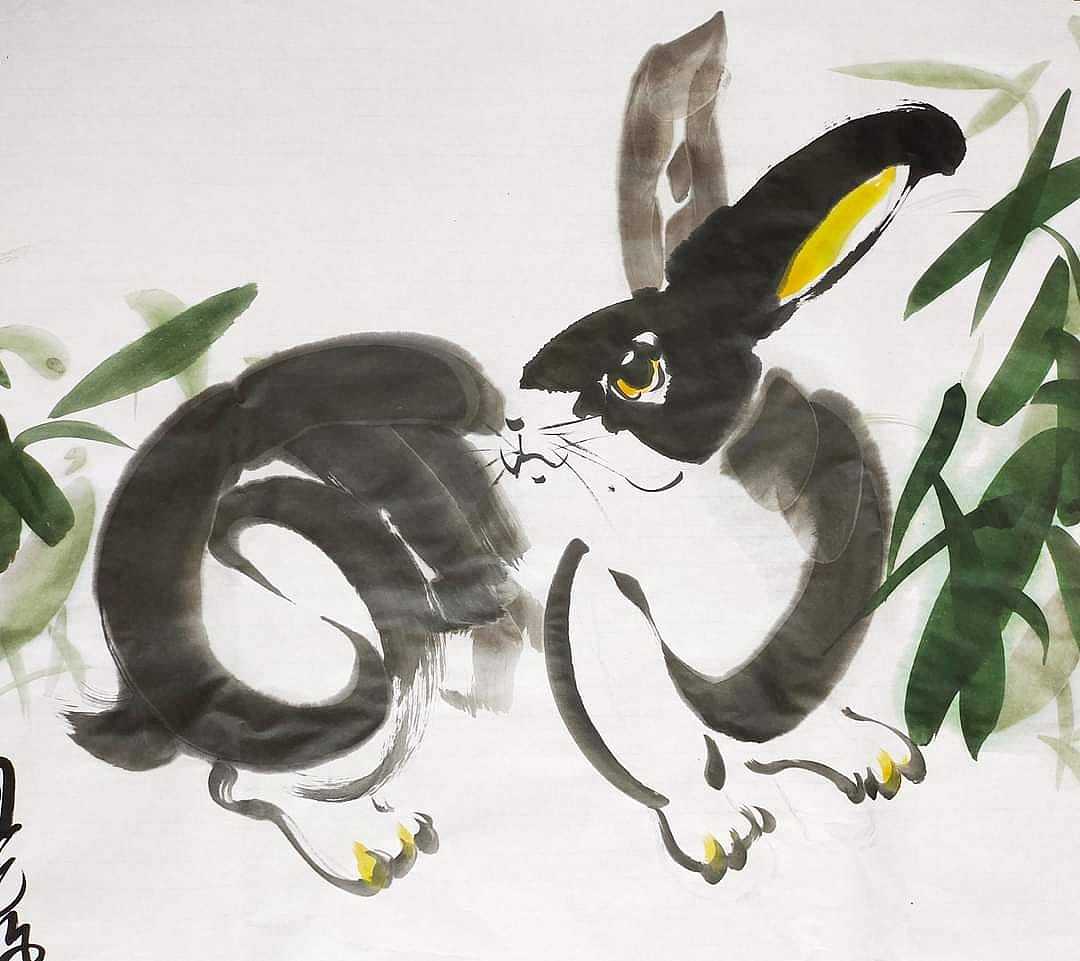 兔水墨画 11 - 20（图ZMzIzNDA2NTc2） - 书法 - 站酷设计师TeeYJ原创素材 - 站酷ZCOOL