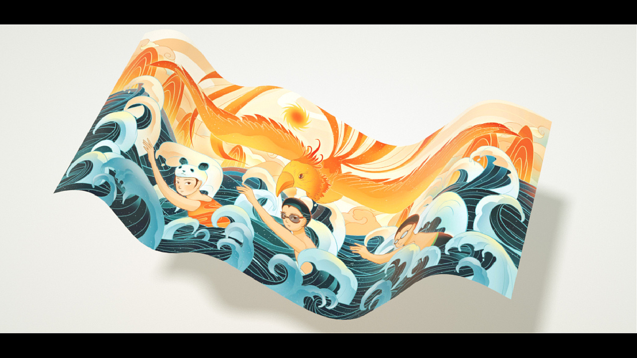 大运会 | 国潮插画（图ZMzIxOTg3NjMy） - 商业插画 - 站酷设计师云汜_winskace原创素材 - 站酷ZCOOL