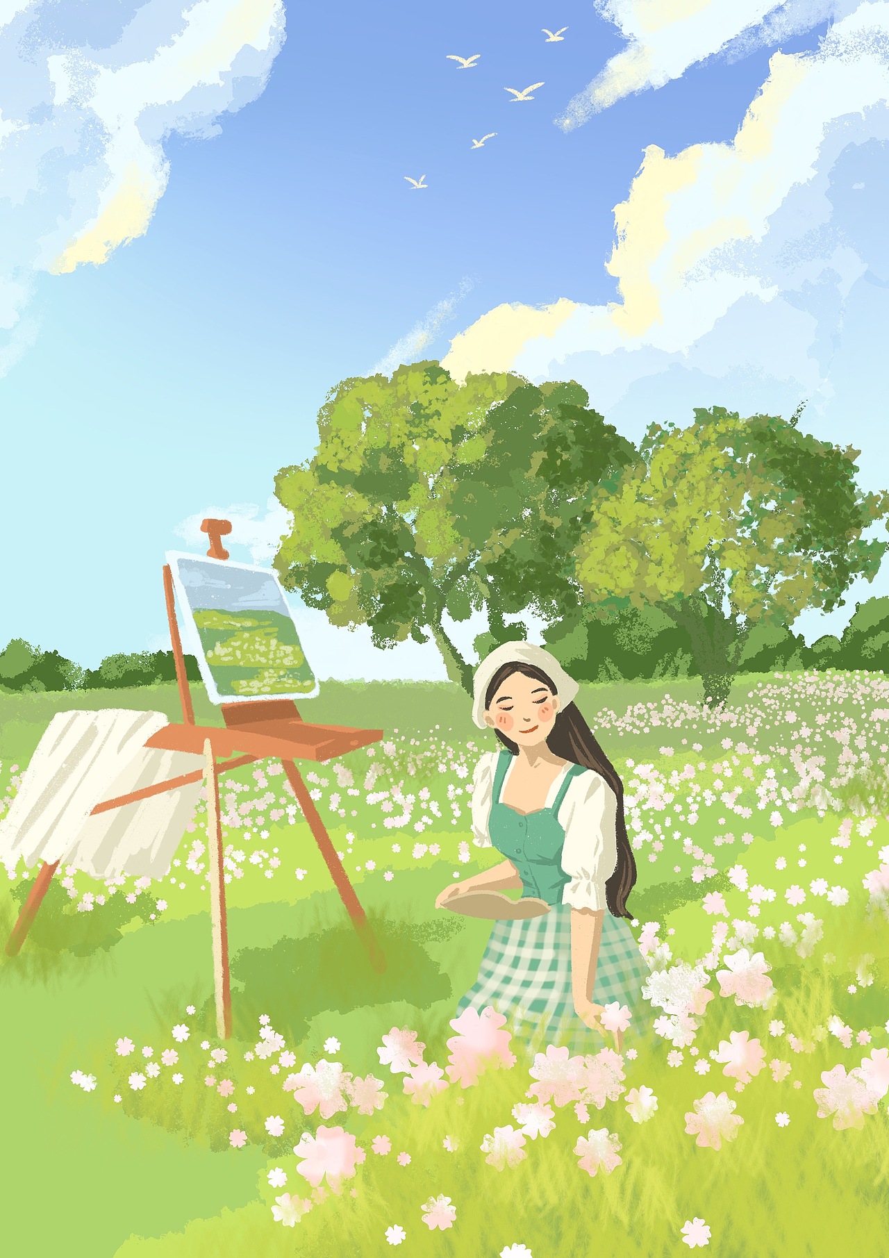 夏日插画挑战（图ZMzAyODgxNTM2） - 艺术插画 - 站酷设计师白小鲸鲸原创素材 - 站酷ZCOOL