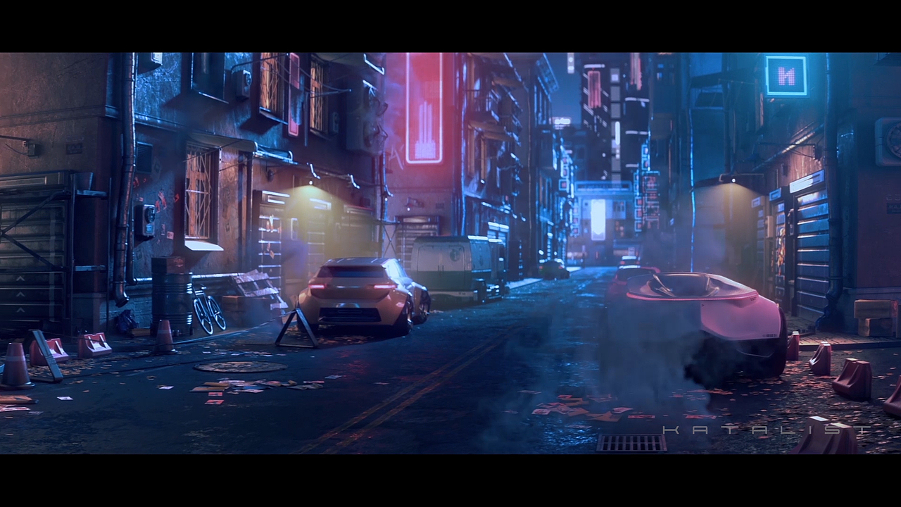 原创酷妹骑手执行秘密任务CG动画,3D视频-卡达利工作室