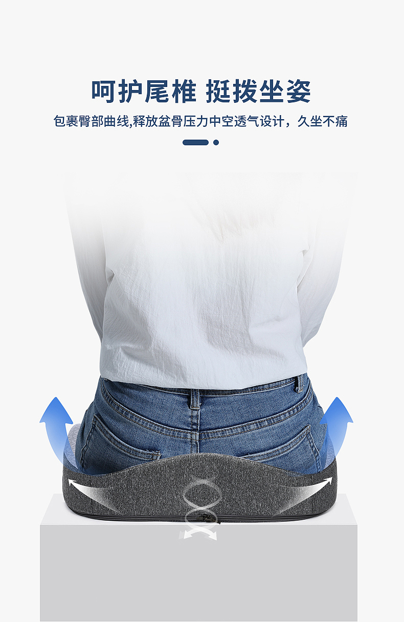 办公腰靠套装详情页