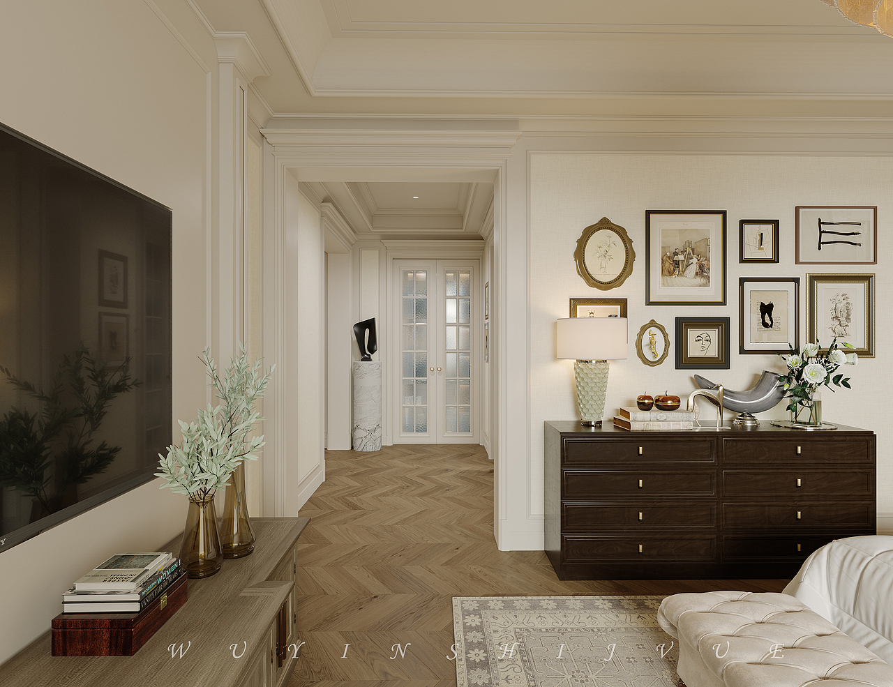 美式大平层（图ZMzI5MzIzMTU2） - 酒店餐饮设计 - 站酷设计师EDGARRONG原创素材 - 站酷ZCOOL