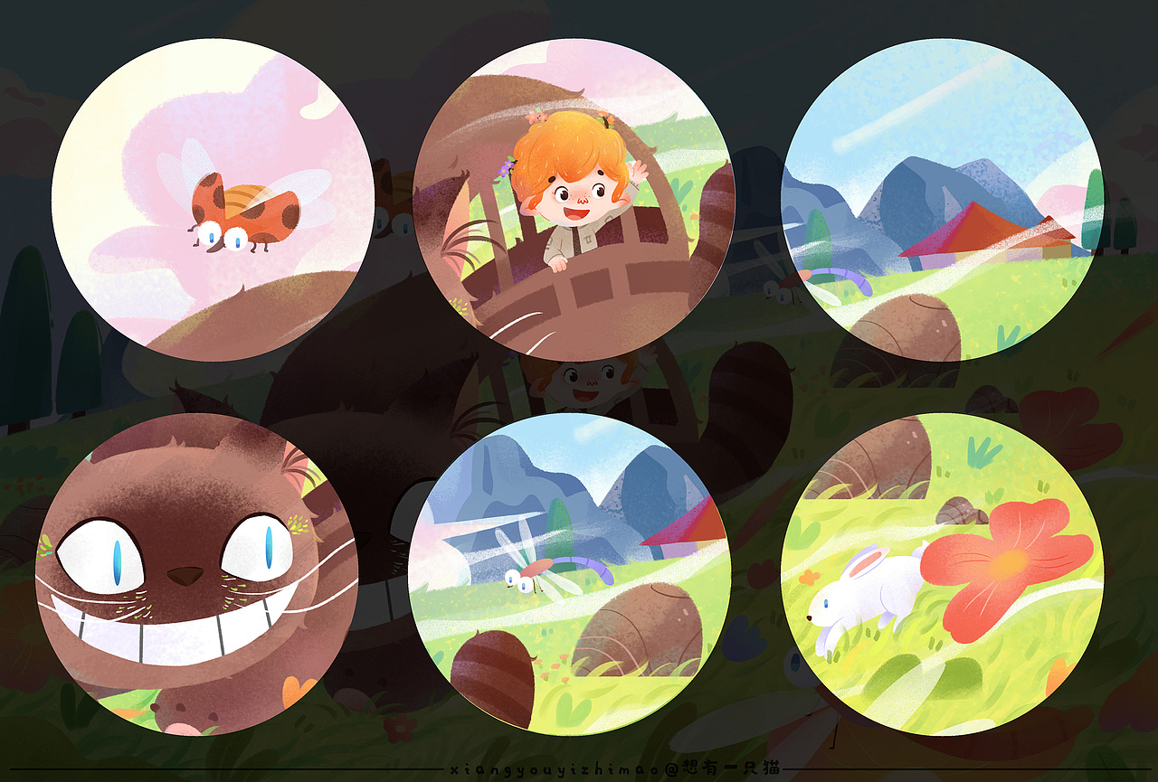 猫猫巴士（图ZMzM2MzY1Nzcy） - 绘本 - 站酷设计师想有一只猫原创素材 - 站酷ZCOOL