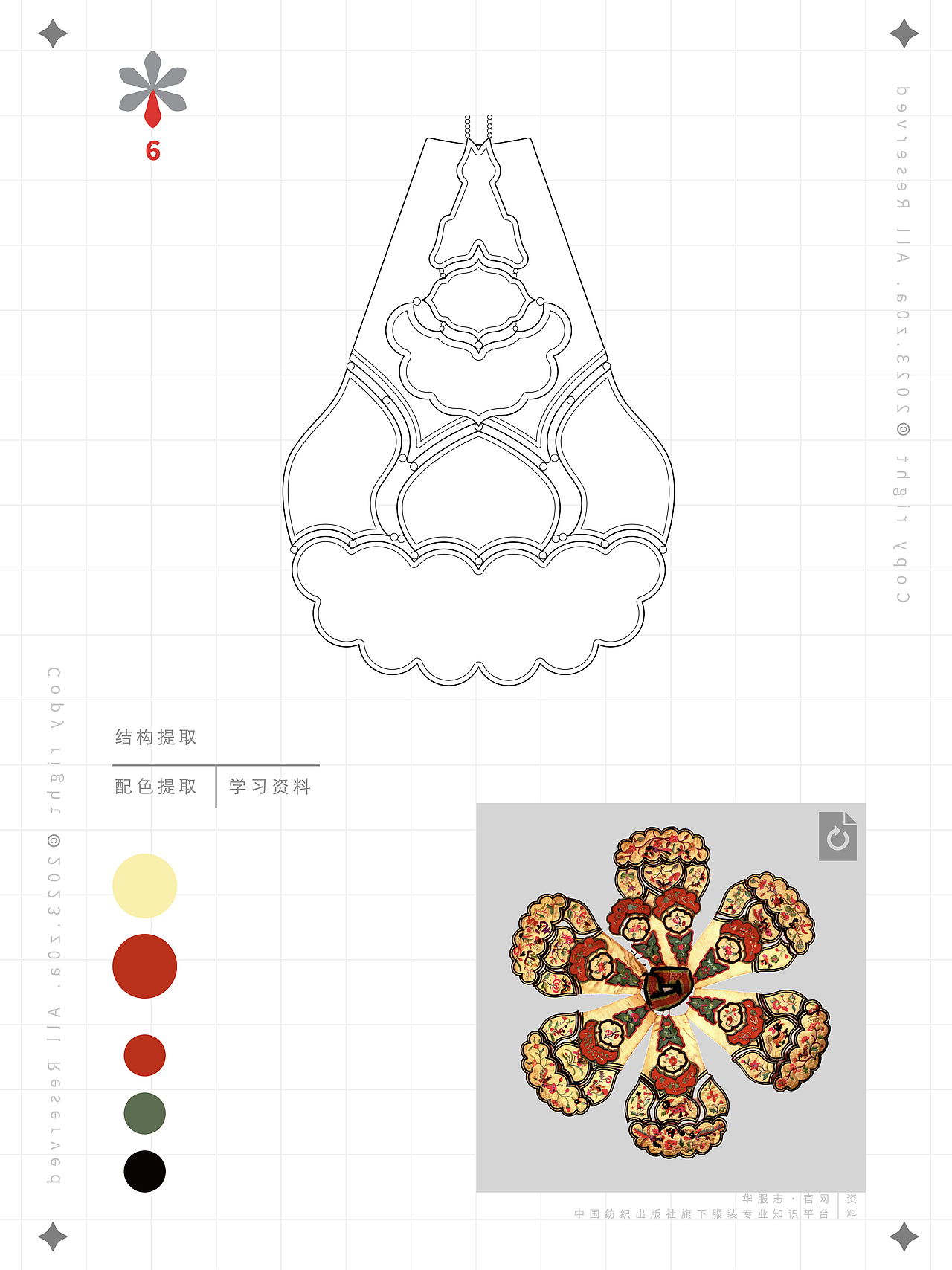 【z0a】传统服饰·云肩·结构及配色提取·学习资料（图ZMzUyNDM2Nzcy） - 传统/民族服饰 - 站酷设计师z0a_原创素材 - 站酷ZCOOL