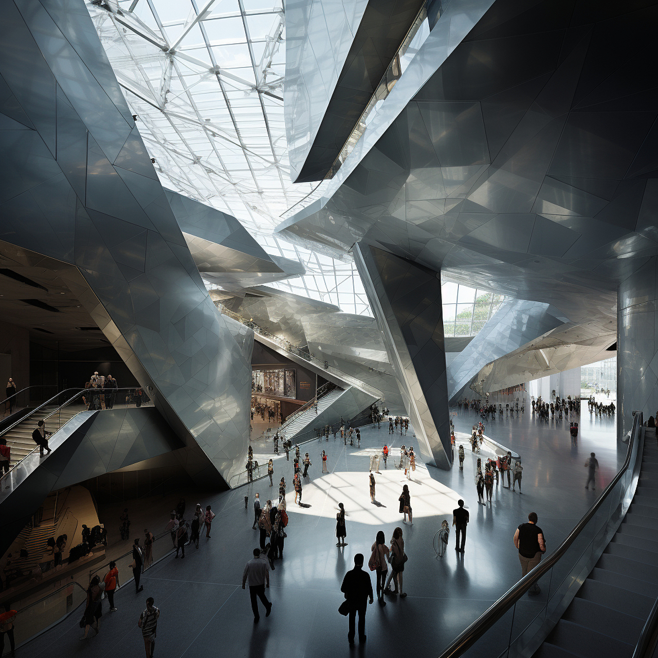 未来文化中心建筑空间概念 (元宇宙)