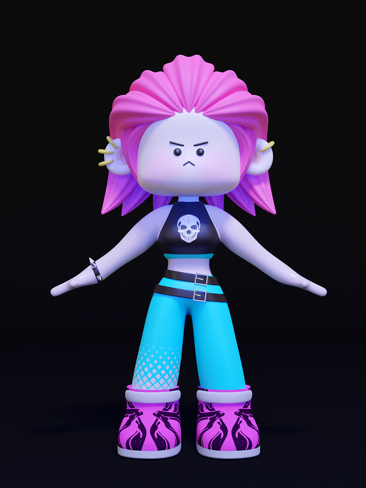 Blender IP建模练习（图ZMzE5MDQyMDI4） - 人物/生物 - 站酷设计师黄亮亮同学HLL原创素材 - 站酷ZCOOL