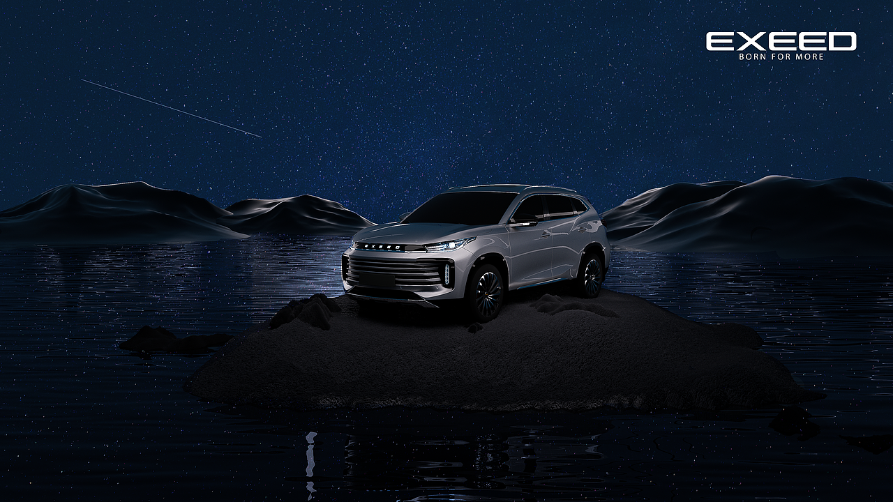 汽车渲染创意渲染星途凌云--静谧