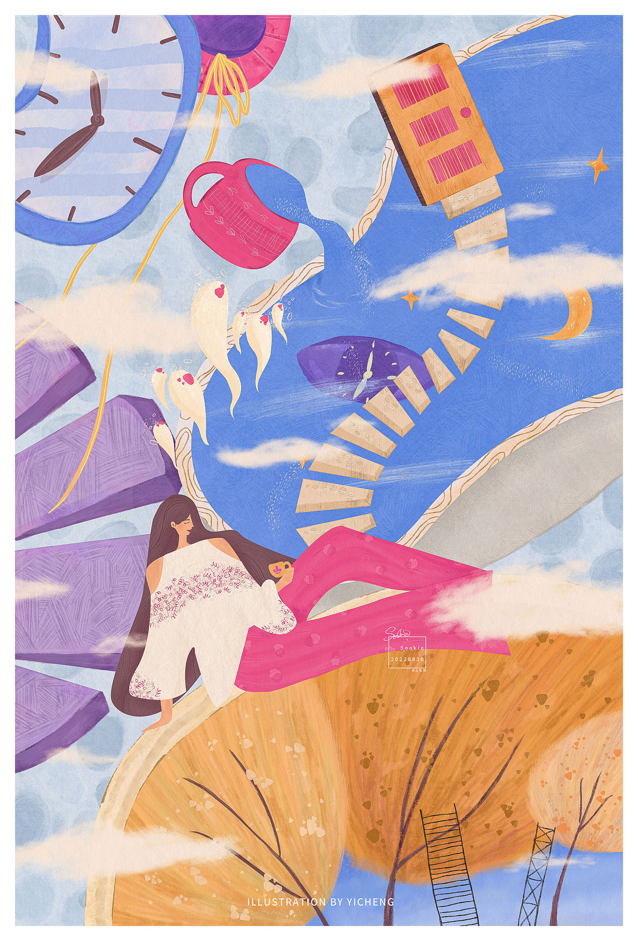 纯手绘插画 | 落实你天马行空的想象