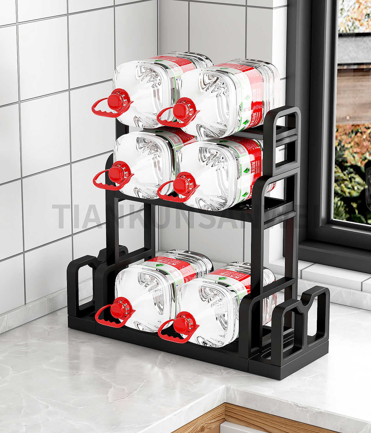 厨房置物架 - 三维产品建模渲染