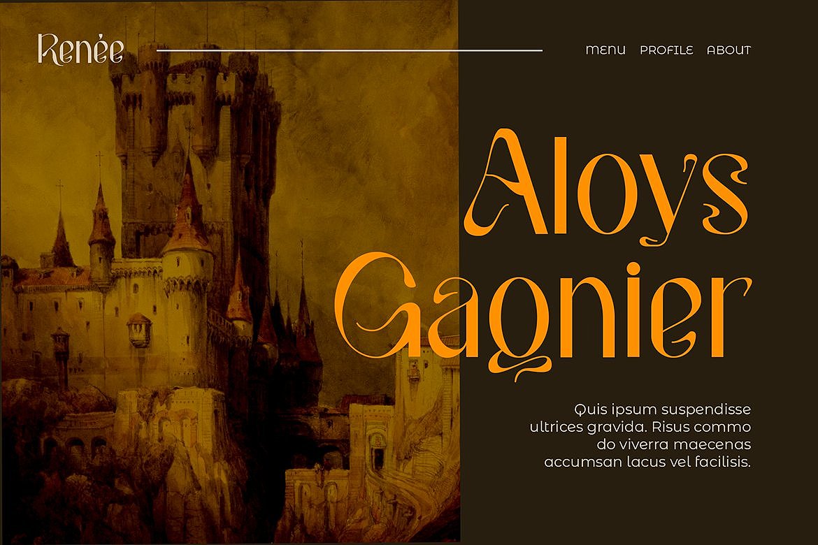 潮流复古优雅时尚文创潮牌海报标题酸性迷幻英文字体