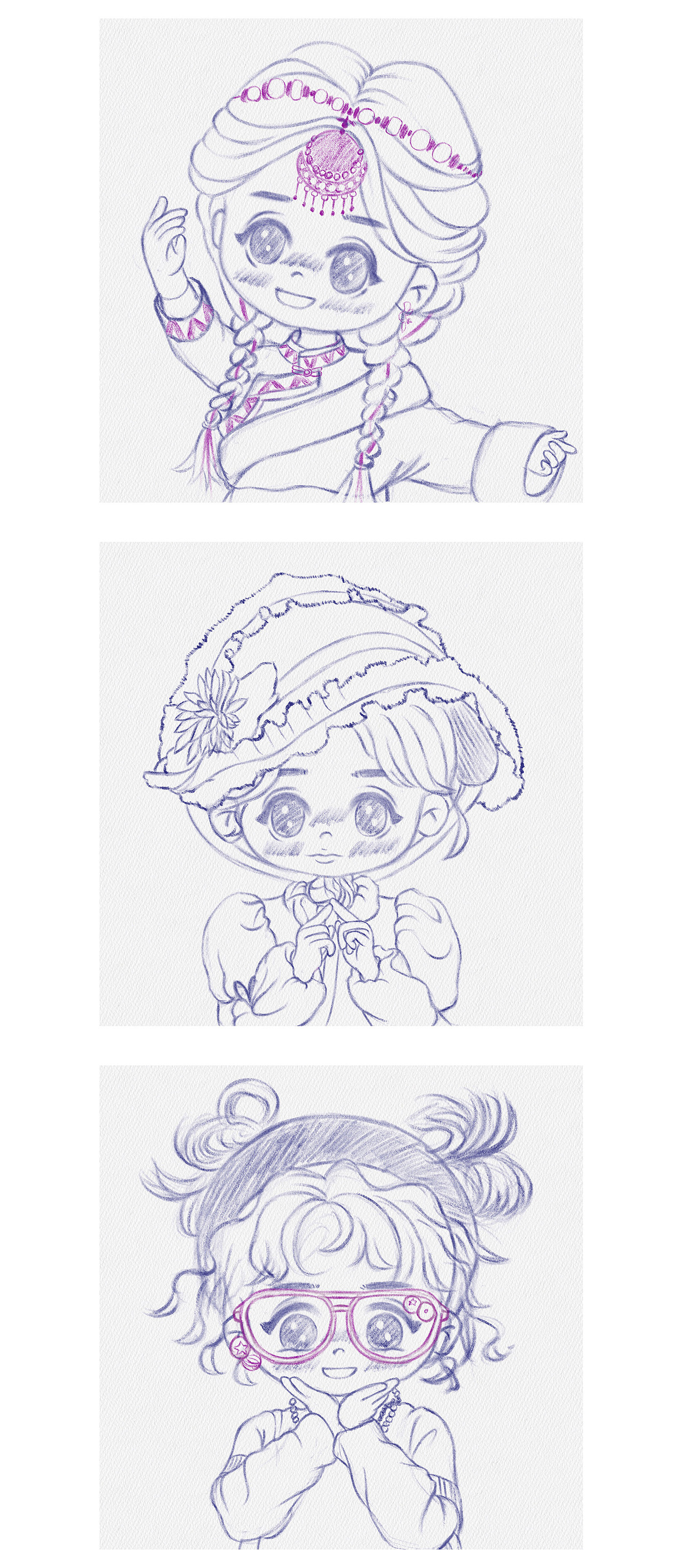 30个卡通人物速写（图ZMzQ1Nzg1NTE2） - 创作习作 - 站酷设计师Lw杰出的杰原创素材 - 站酷ZCOOL