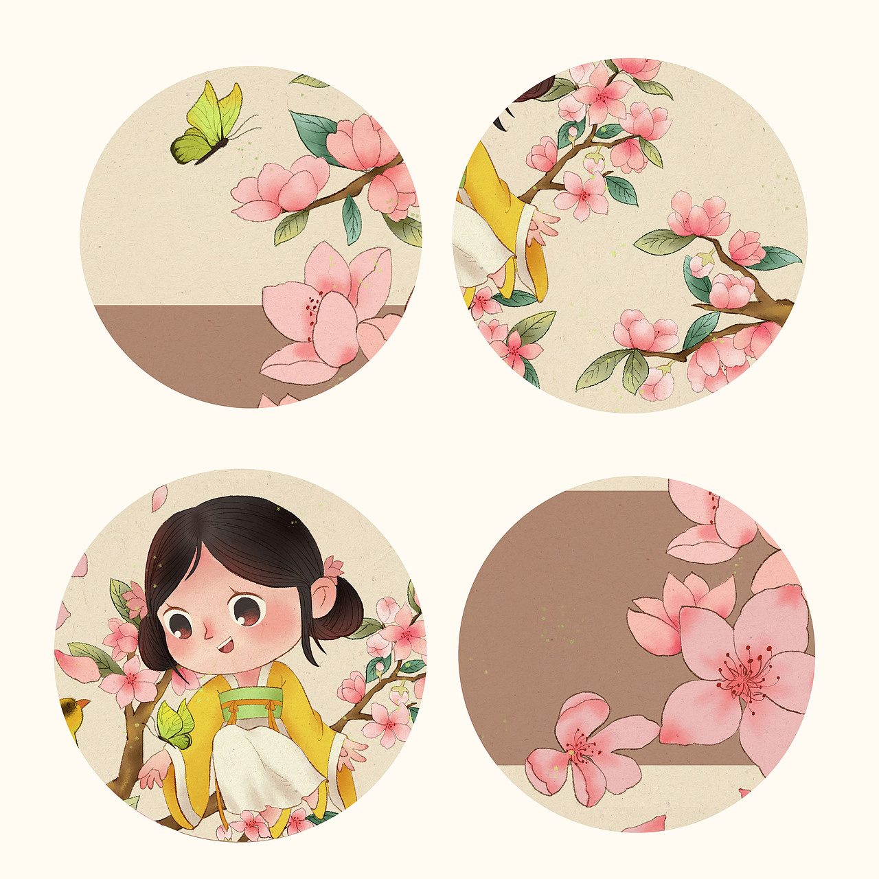 二十四节气插画（立春-谷雨）（图ZMjk2OTA3MjI0） - 儿童插画 - 站酷设计师甜雨Rena原创素材 - 站酷ZCOOL