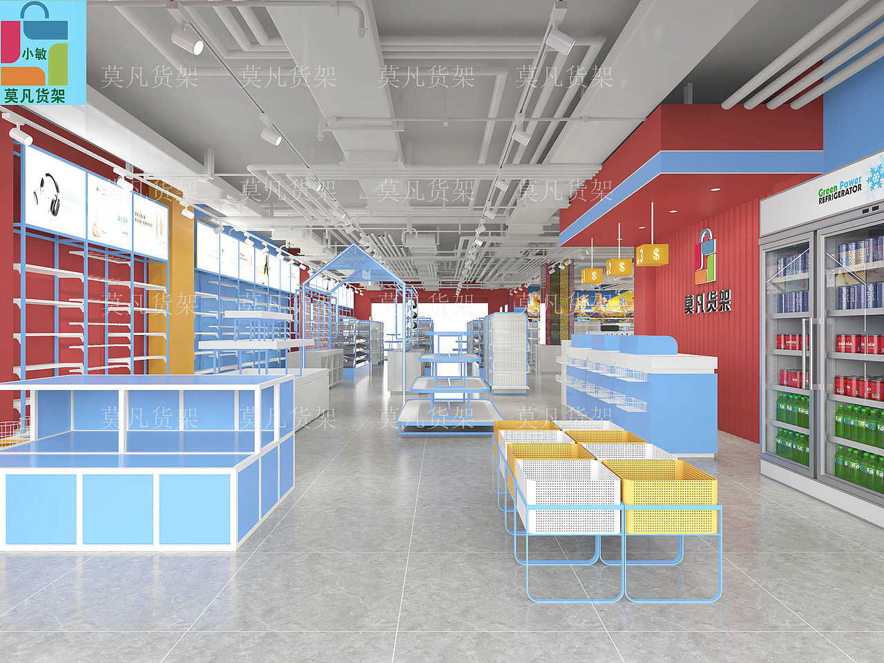 陕西新颖小精品店陈列架可灵活百变-莫凡货架老牌厂家