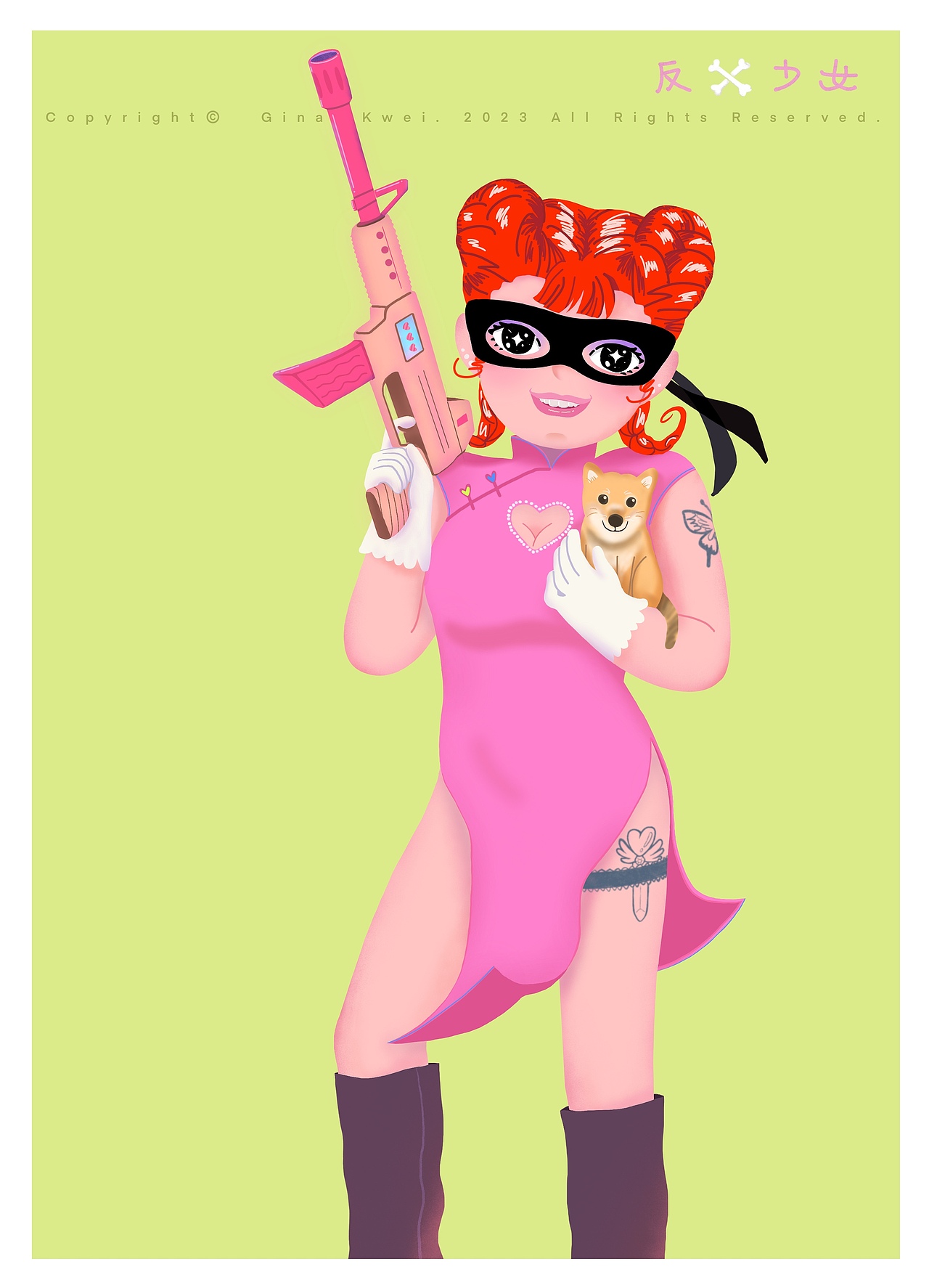 原创IP插画--- 反骨少女