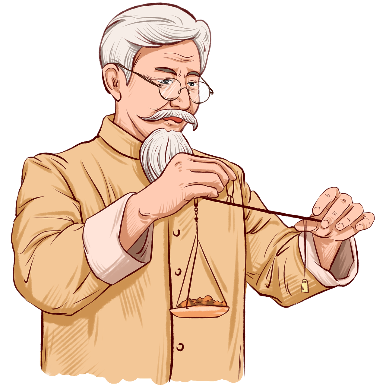 手绘中医中药人物形象_秦皇岛野生插画师-站酷ZCOOL