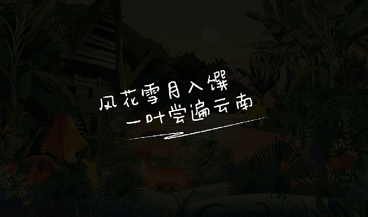 寻味雨林——一叶尝遍云南插画设计（图ZMzI5NzgzMjE2） - 海报 - 站酷设计师是颖子呀原创素材 - 站酷ZCOOL