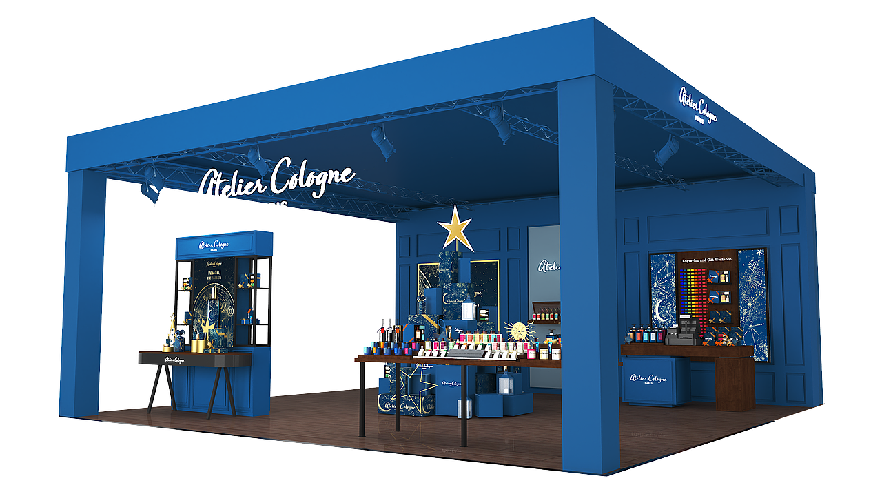 展台设计 法国欧珑塔台