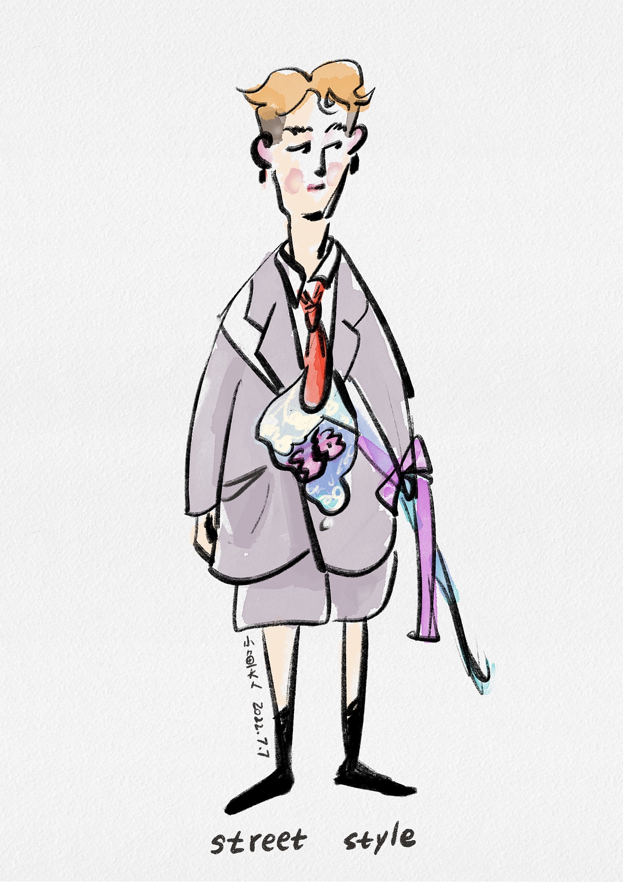 Procreate 人物绘画（图ZMzEwMTUzODUy） - 创作习作 - 站酷设计师请叫我小鱼大人原创素材 - 站酷ZCOOL