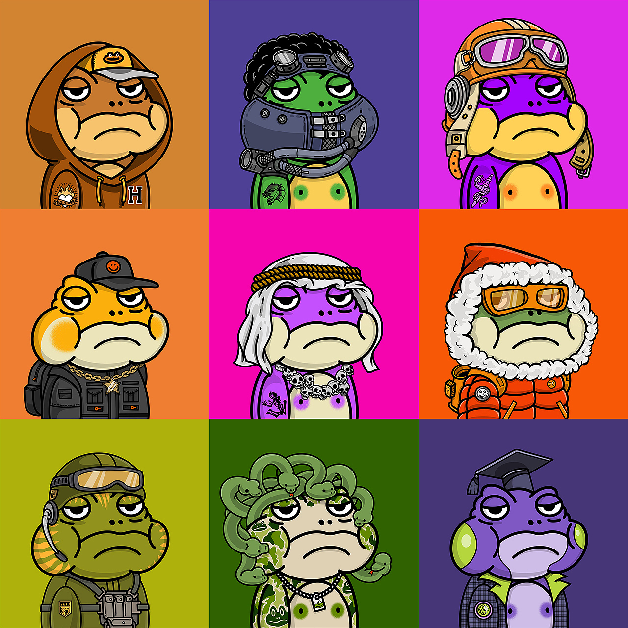 NFT 嗜睡蛙Sleepy frog（图ZMzAzMTA2ODY4） - 商业插画 - 站酷设计师陈晓恒EricStudio原创素材 - 站酷ZCOOL