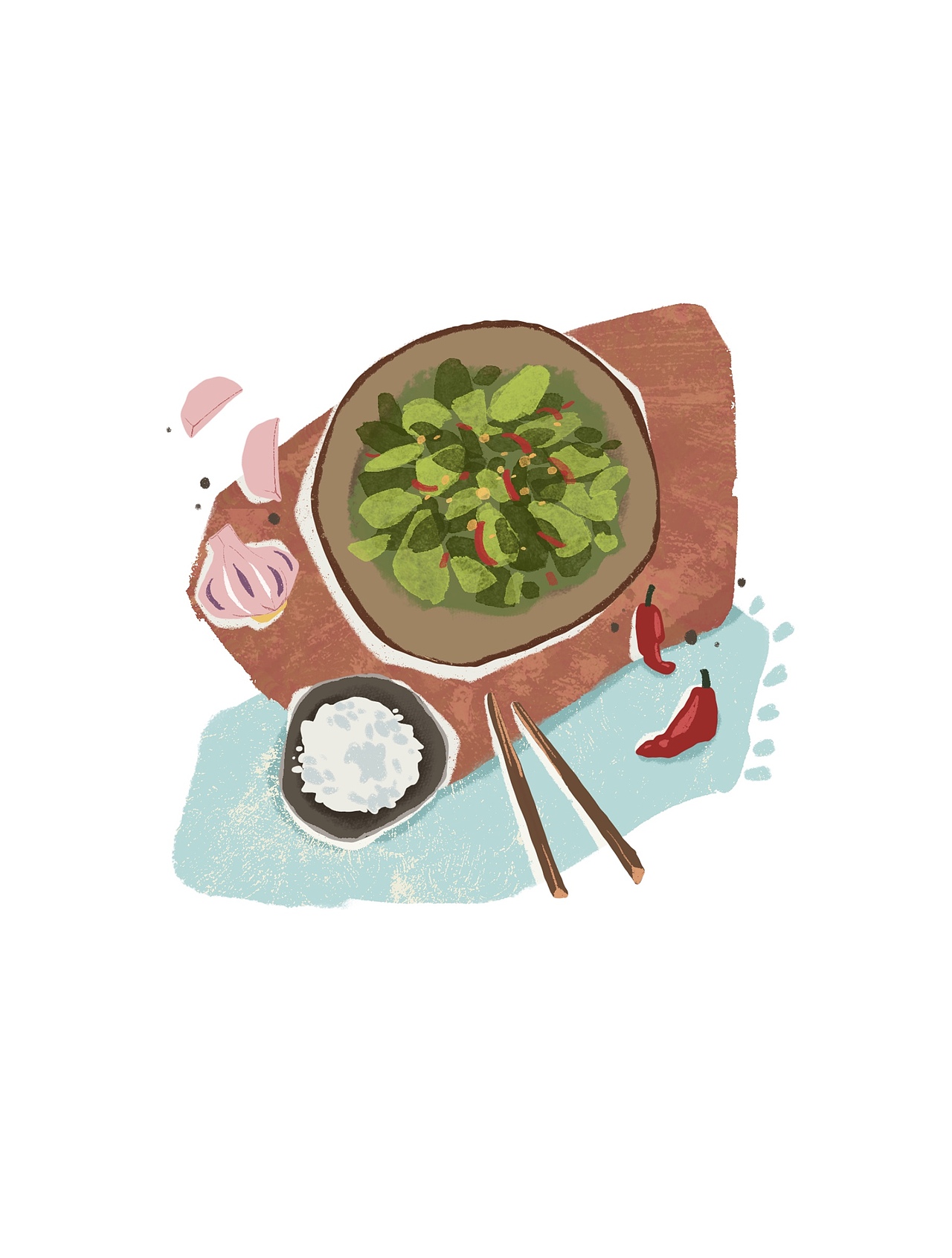 我画过的讲述茶文化的童话故事插图