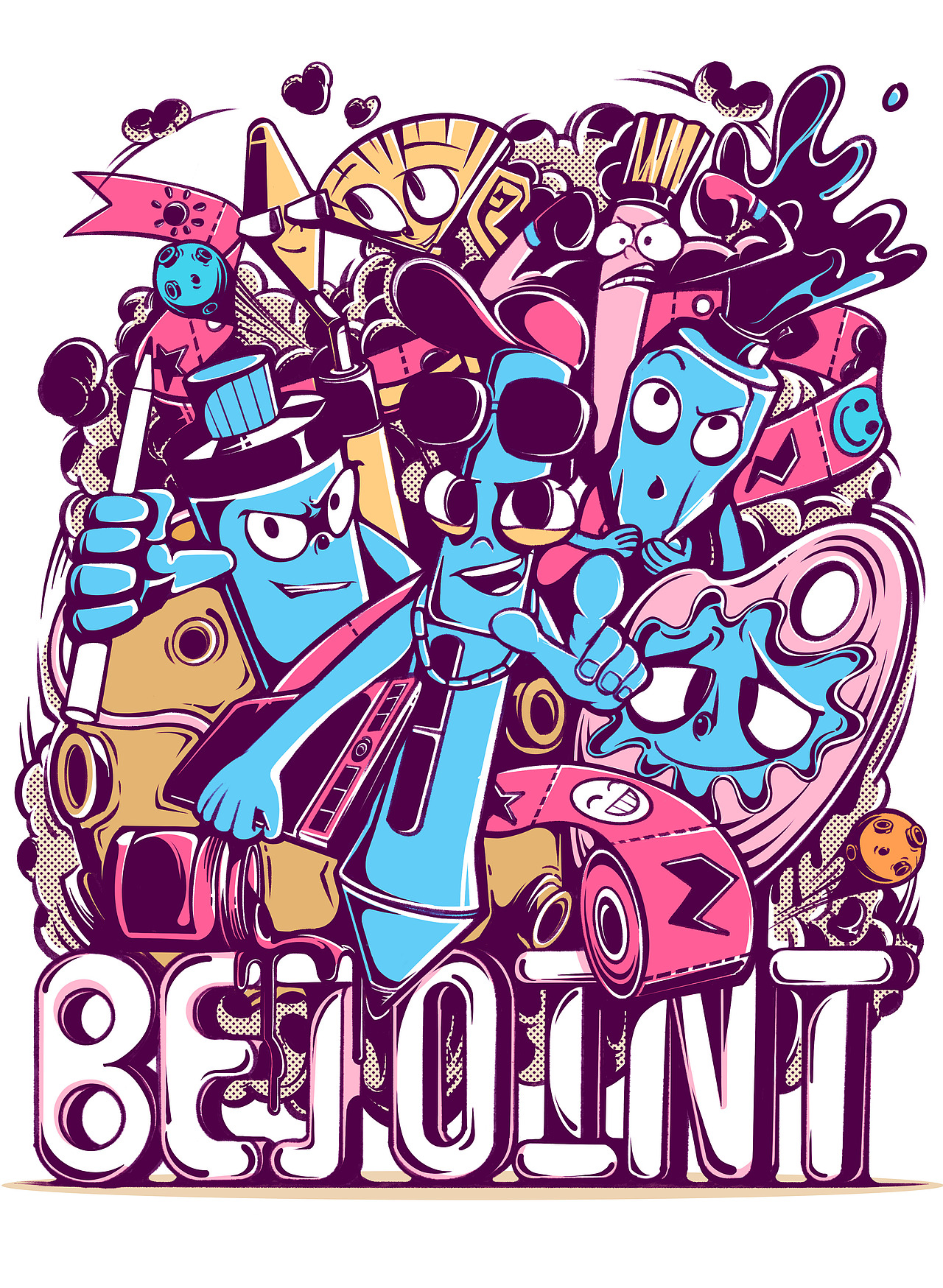 bejoint三重曲（图ZMzA3MTEwNTgw） - 商业插画 - 站酷设计师杨里里原创素材 - 站酷ZCOOL