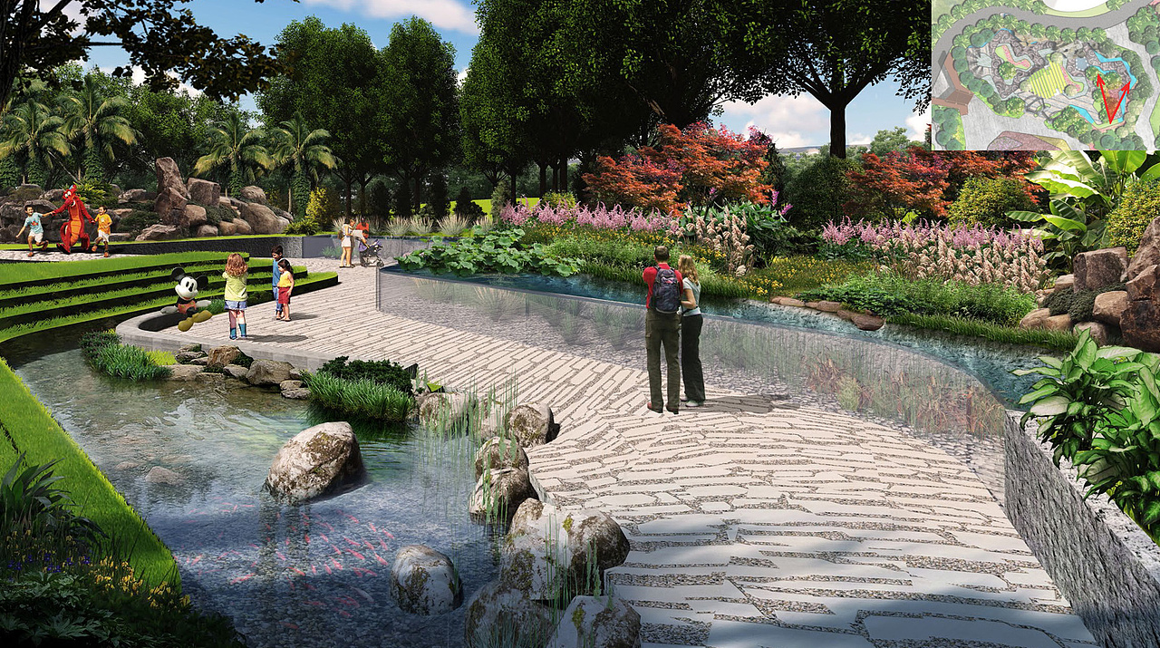 恒大儋洲海花岛植物园项目效果图