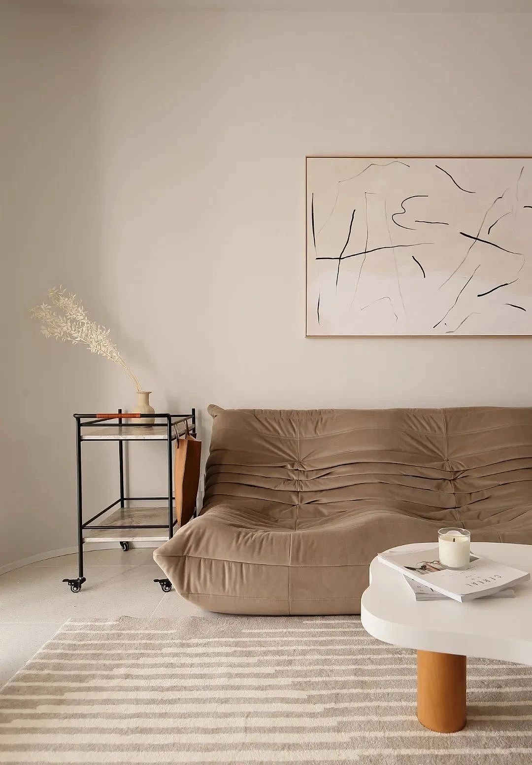 淡雅柔和的奶油色，打造108m²高级气质之家