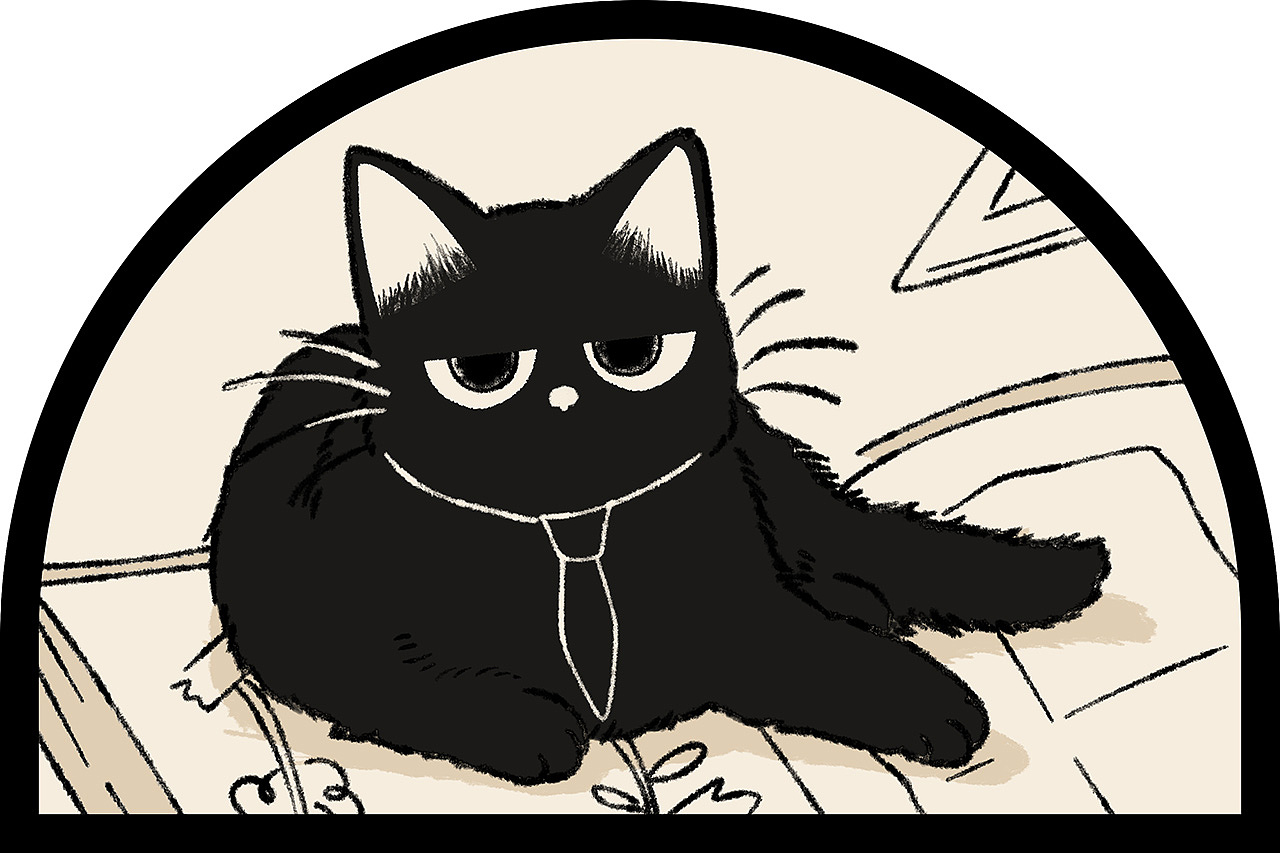 黑貓日常（圖ZMzYwOTc3NjQ4） - IP形象 - 站酷設(shè)計(jì)師普蘭7856原創(chuàng)素材 - 站酷ZCOOL