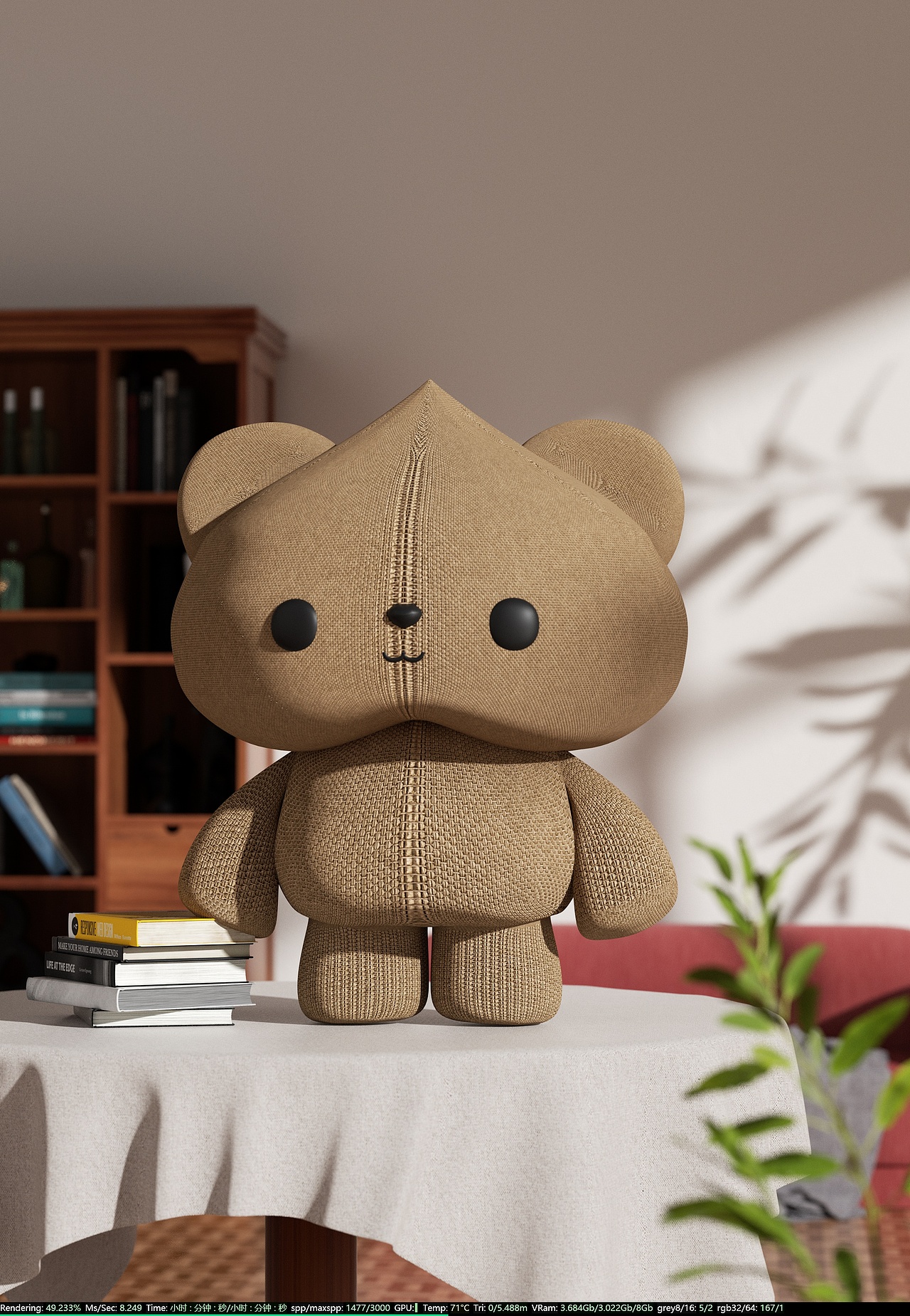 嘻嘻手工IP设计-桃气熊（图ZMzI3ODI1MDAw） - IP形象 - 站酷设计师设计师爽妹子原创素材 - 站酷ZCOOL