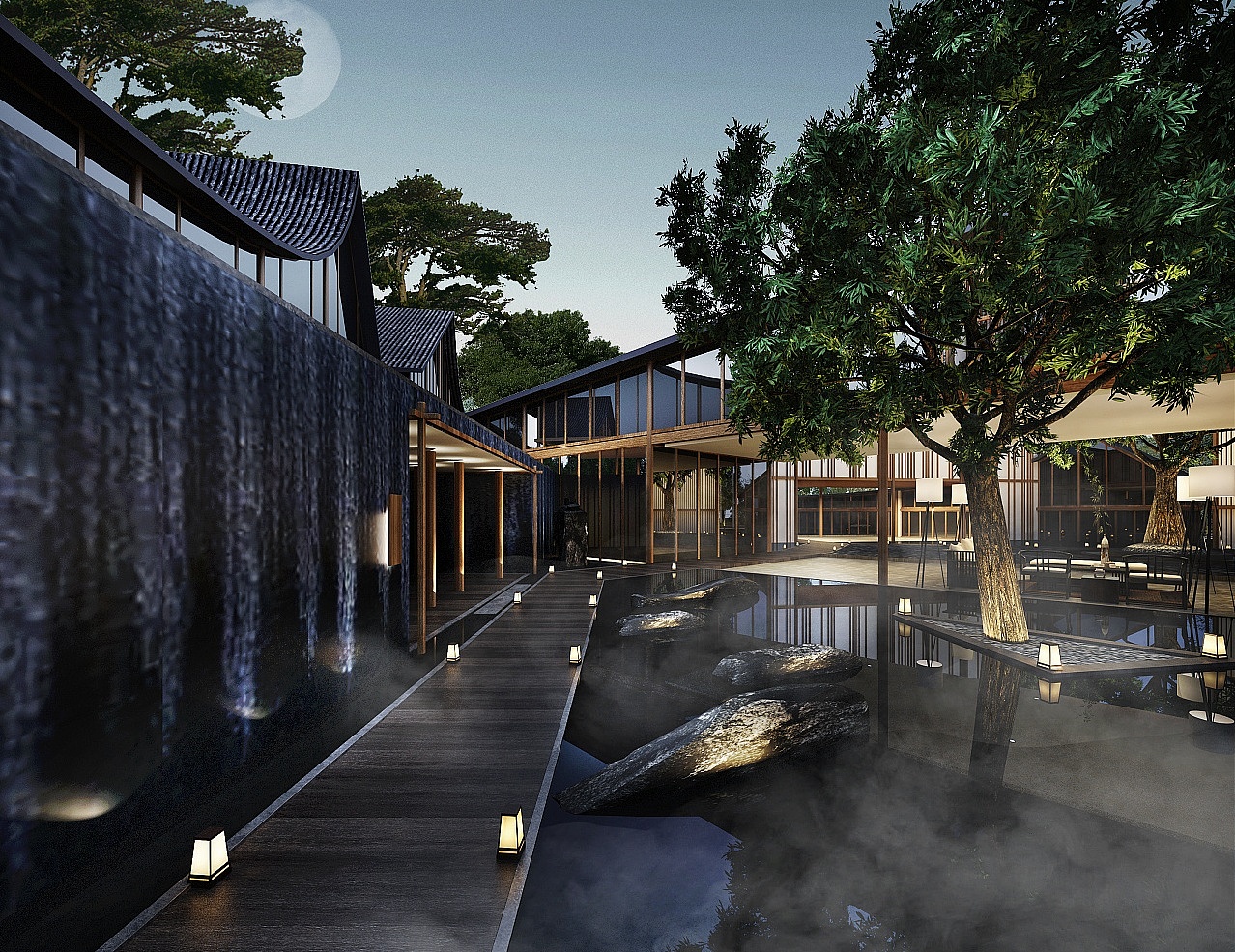 山水之间的中式书院