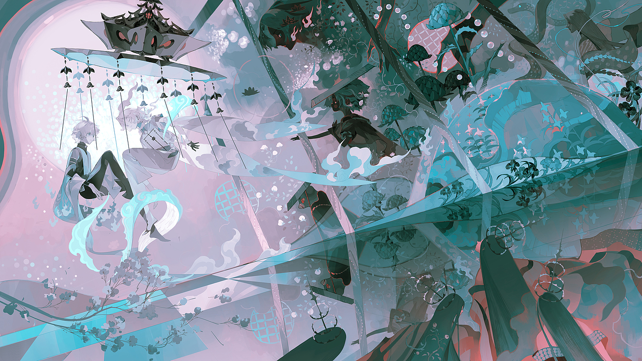 阴阳师百闻牌（图ZMzI0MjQ2NDY0） - 商业插画 - 站酷设计师千风每天都很开心原创素材 - 站酷ZCOOL