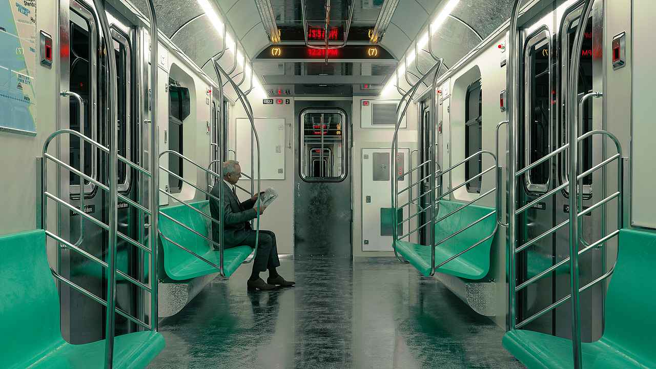 c4d地铁场景练习