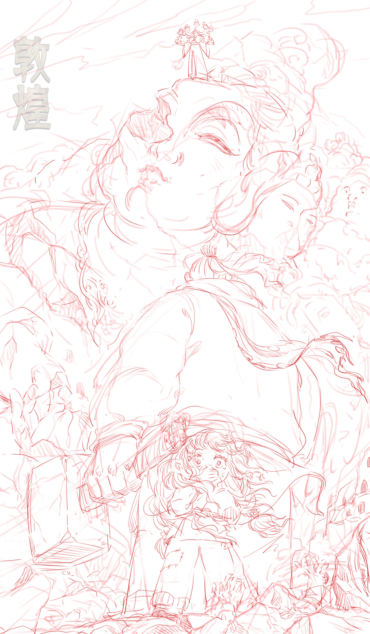 敦煌志异（图ZMzUxNTIyNzM2） - 商业插画 - 站酷设计师亮点漫画原创素材 - 站酷ZCOOL