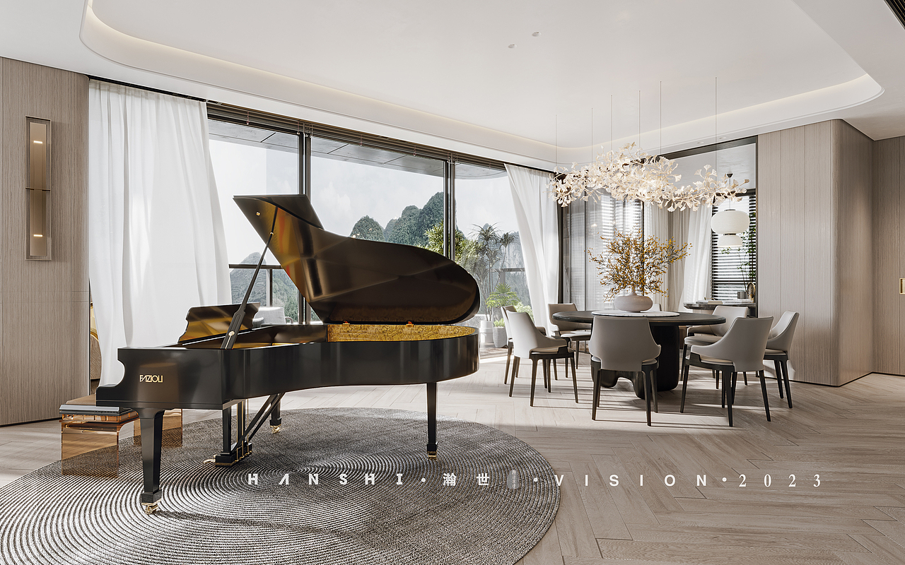 现代极简家装-瀚世表现