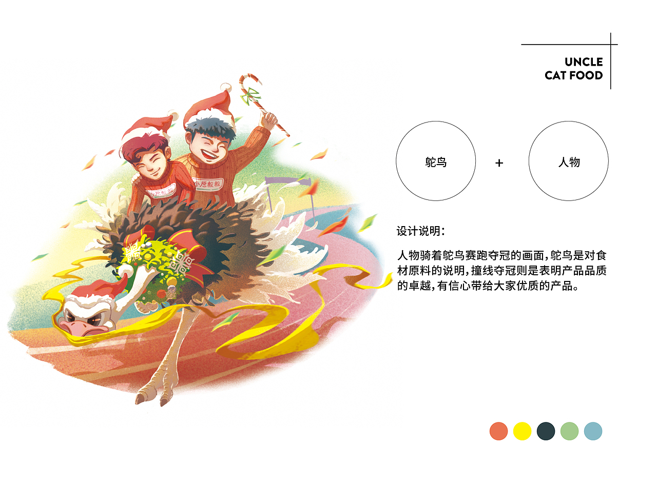 猫粮宠物食品包装插画第二弹