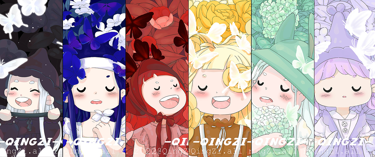 春暖花开插画系列