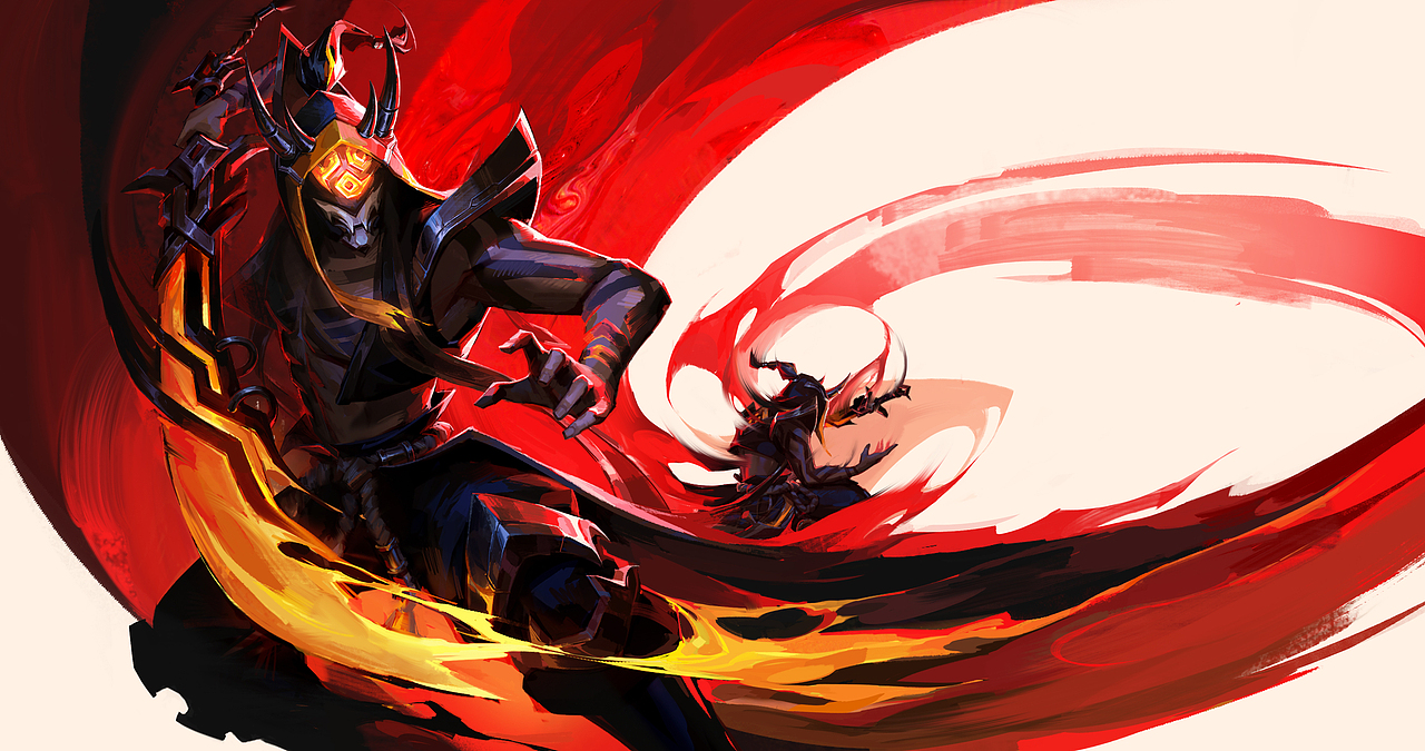 《英雄联盟》墨之影武者-易概念海报