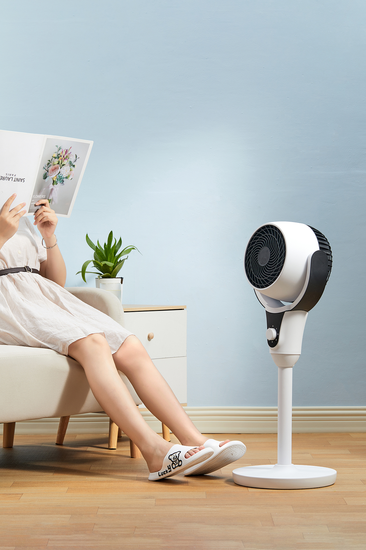 电商摄影 立式空气循环电扇 