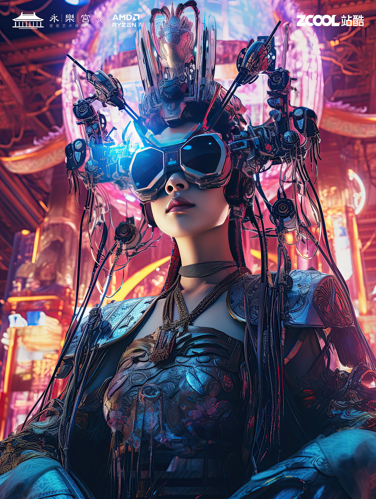 《永乐宫》宇宙概念赛博神仙，我AI了（图ZMzU3MDY5Nzg0） - AI作品 - 站酷设计师虾画儿原创素材 - 站酷ZCOOL