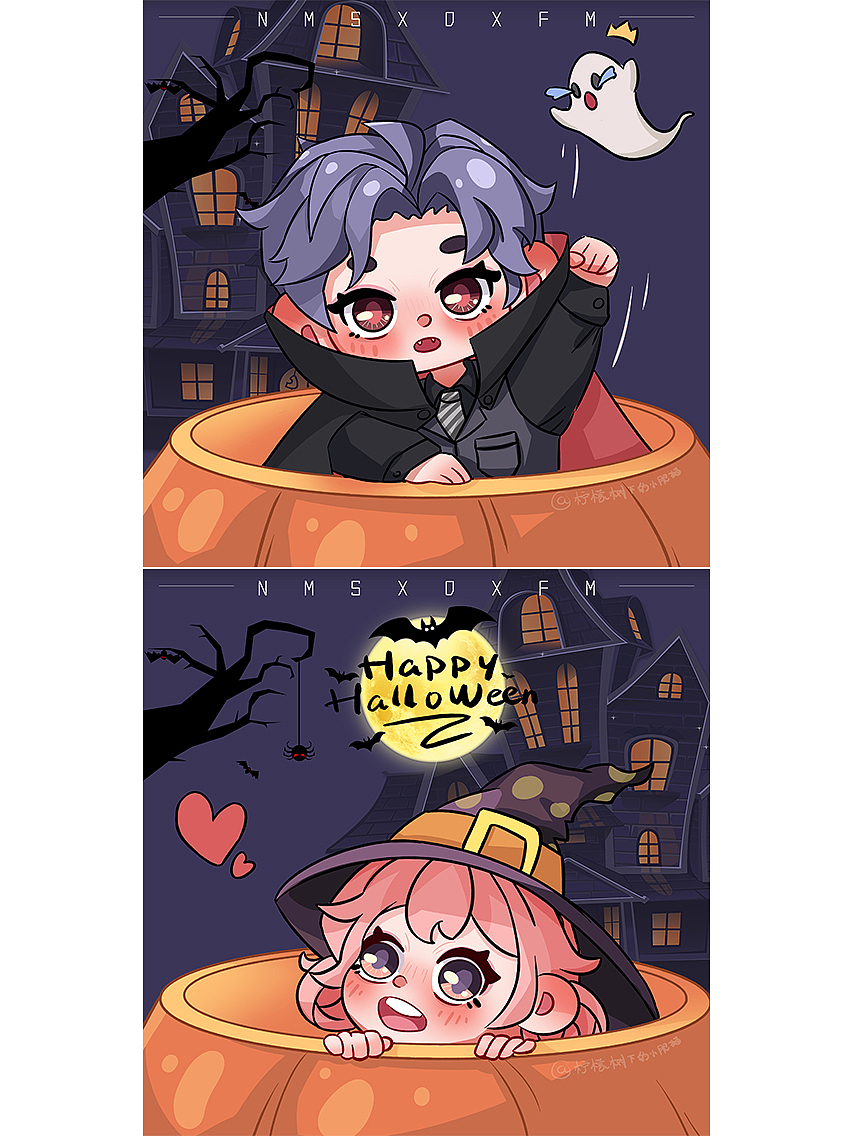 万圣节系列头像（图ZMzE5NzYyMTAw） - 创作习作 - 站酷设计师柠檬树下的小肥猫原创素材 - 站酷ZCOOL