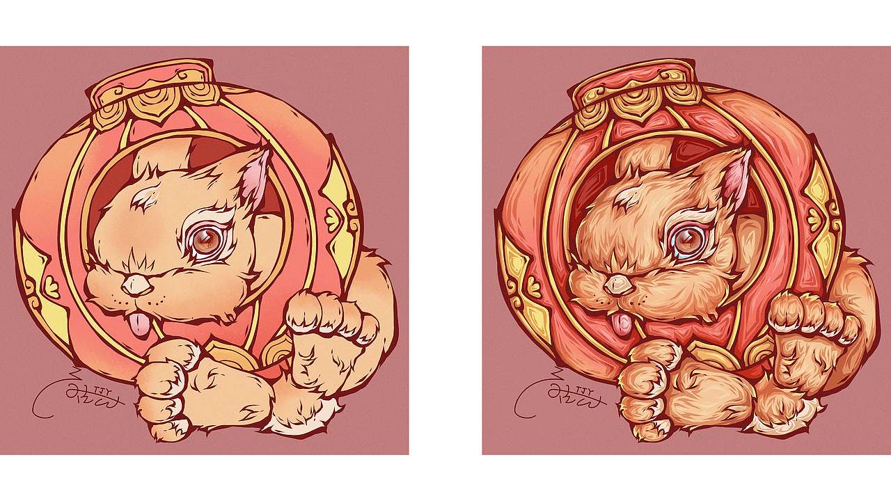 【国潮插画】-为2023，兔年国潮插画创意头像合集（图ZMzAyNDU5MzUy） - 创作习作 - 站酷设计师小洁云JIEYUN原创素材 - 站酷ZCOOL